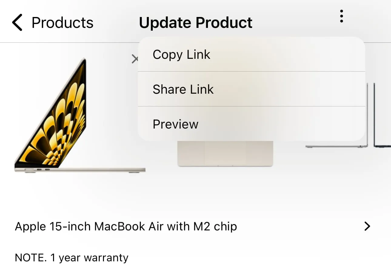 Share link to product